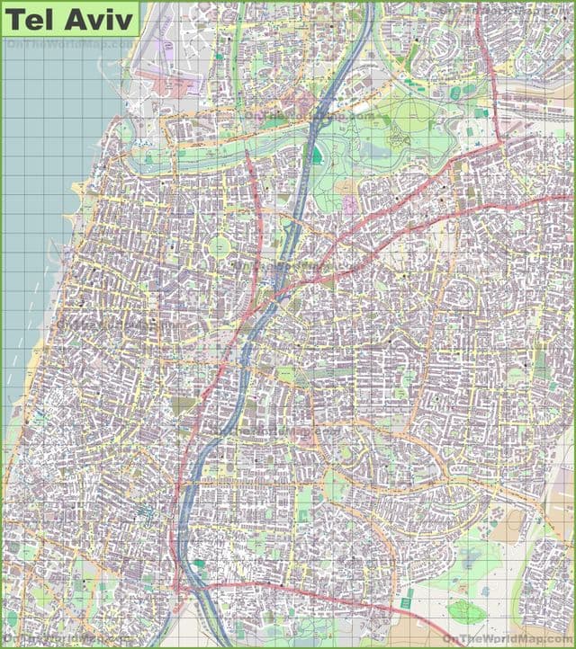 Tel Aviv stratenplan