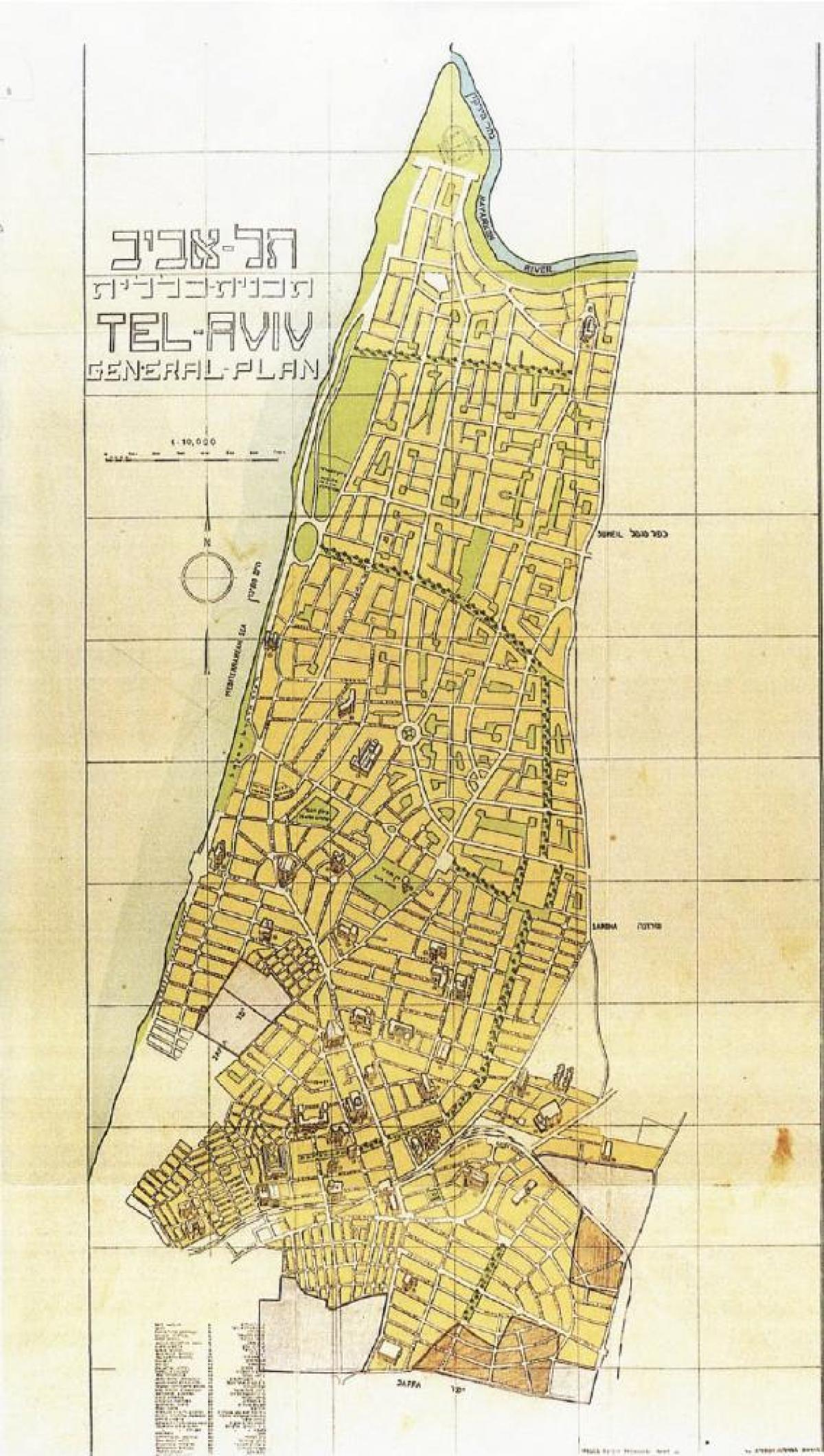Tel Aviv antieke kaart